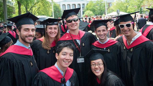 Sinh viên Trường ĐH Harvard trong ngày lễ tốt nghiệp
